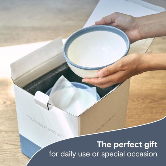 Ceramity Ceramic Bowls Set of 4‎ Blue/White (4092) - Picture 5 of 7